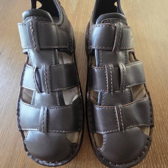Josef Seibel Men\'s Jeremy Brown Leather Fisherman Sandals Sz 11.5 Summer Beach main image 12